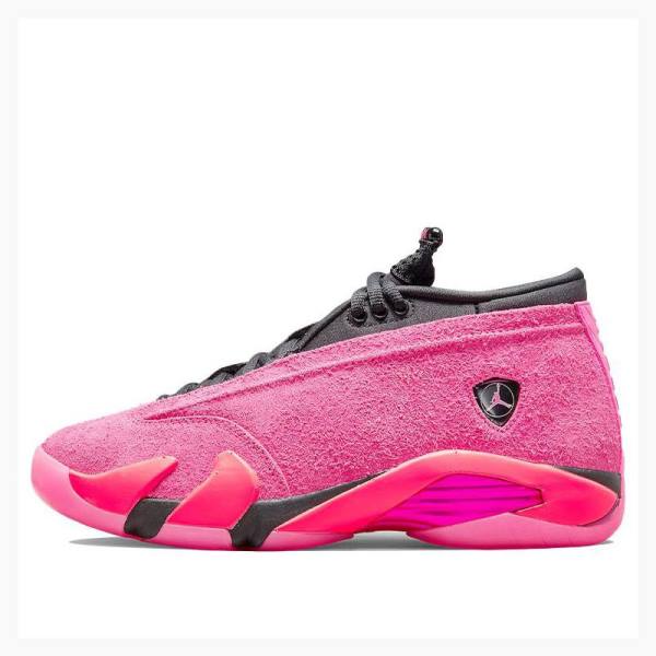 Air Jordan 14 Nike Retro Low Shocking Tênis Feminino Rosa | JD-498EH