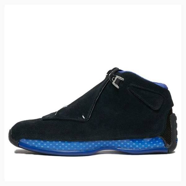 Air Jordan 18 Nike Retro OG - Esportivos Royal Tênis de Basquete Masculino Pretas Azuis | JD-486OZ