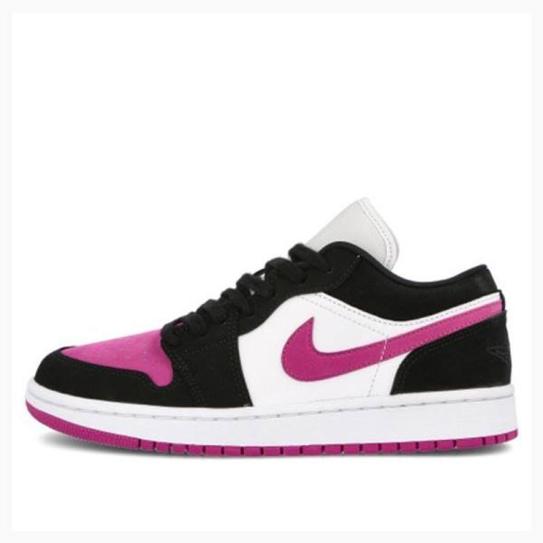 Air Jordan 1 Nike Low Cactus Flower Tênis Feminino Pretas Roxo | JD-623PG