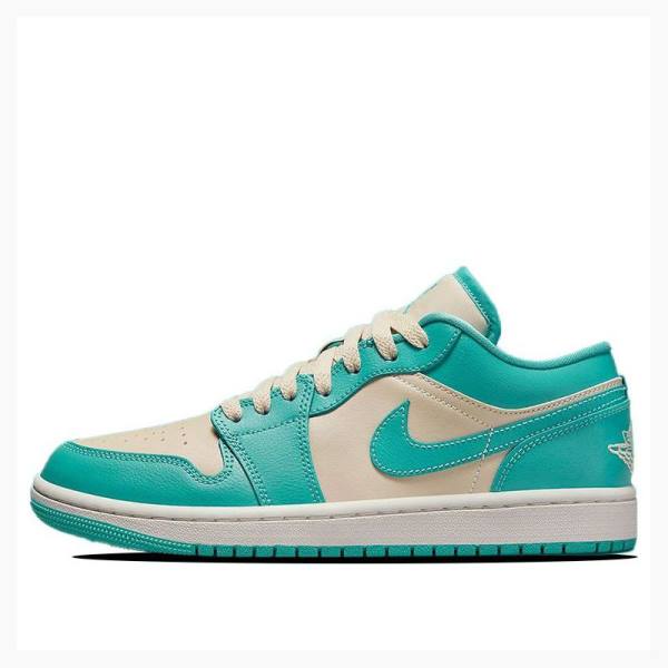 Air Jordan 1 Nike Low Tênis Feminino Verdes | JD-861VM