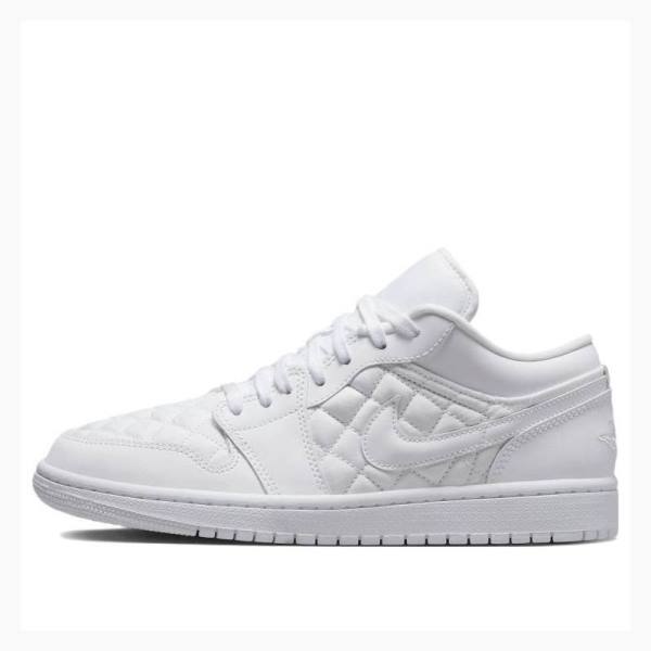 Air Jordan 1 Nike Low Wmns Quilted Tênis Feminino Branco | JD-754LJ