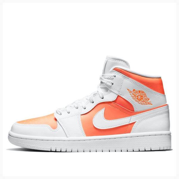 Air Jordan 1 Nike Medio Bright Citrus (W) Tênis de Basquete Feminino Laranja | JD-745FS