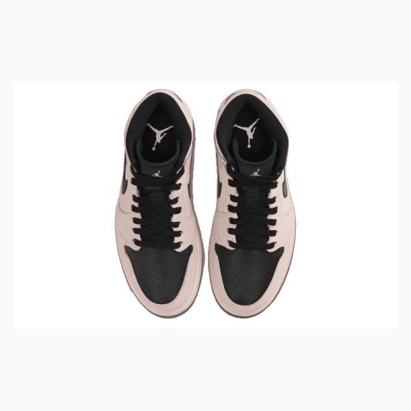 Air Jordan 1 Nike Medio Iridescent Tênis de Basquete Feminino Rosa Pretas | JD-512EL