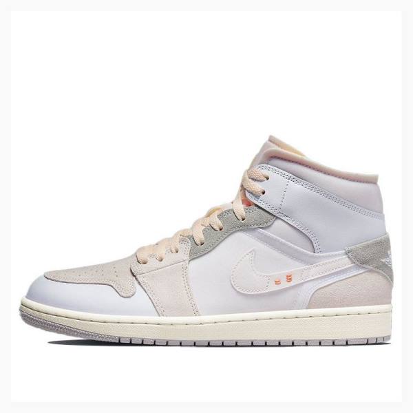 Air Jordan 1 Nike Medio SE Craft Phantom Tênis de Basquete Masculino Branco | JD-316ZN