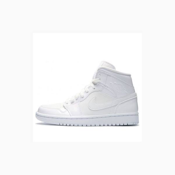 Air Jordan 1 Nike Medio Tênis de Basquete Feminino Branco | JD-814JZ