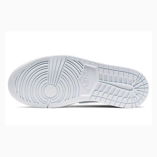 Air Jordan 1 Nike Medio 'White Snakeskin'(W) Tênis de Basquete Feminino Branco | JD-174GL