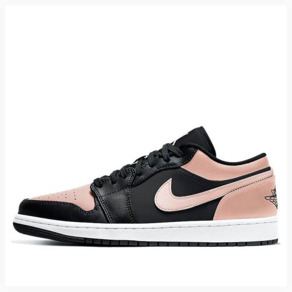 Air Jordan 1 Nike Retro Low Tênis Masculino Pretas Rosa | JD-261TW