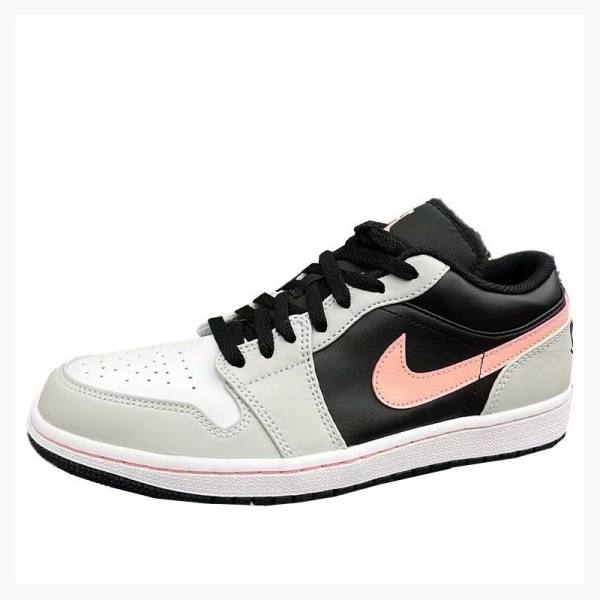 Air Jordan 1 Nike Retro Low Tênis Masculino Pretas Cinzentas Rosa | JD-574NK