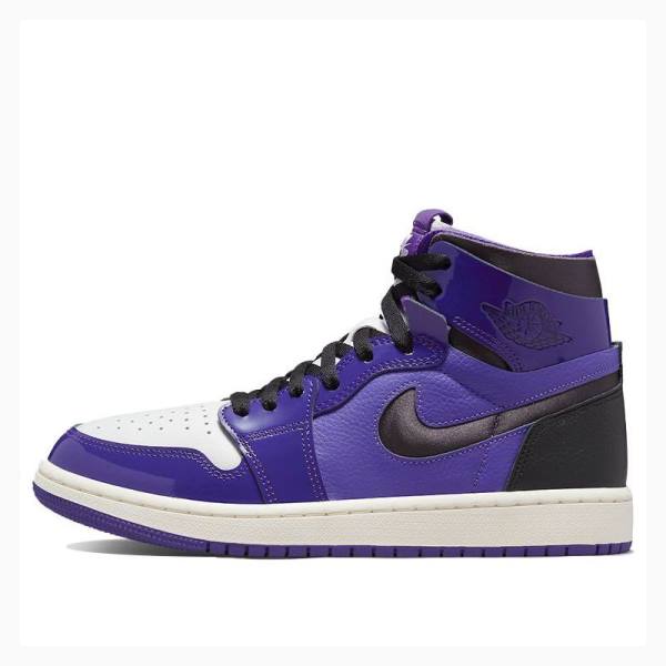 Air Jordan 1 Nike Zoom Air CMFT Envernizados Tênis de Basquete Feminino Roxo | JD-509UA