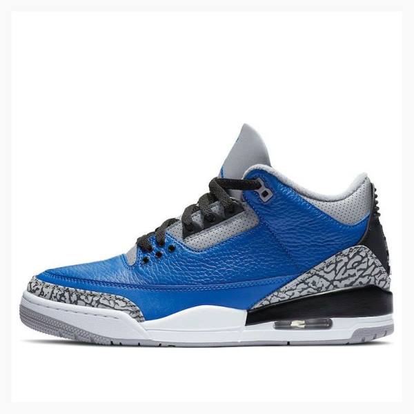 Air Jordan 3 Nike Retro Varsity Royal Tênis de Basquete Masculino Azuis Cinzentas | JD-351ID