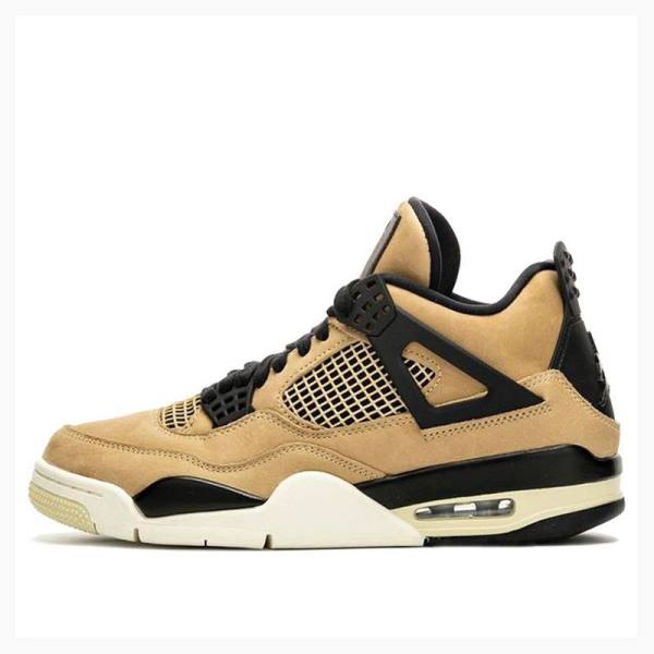 Air Jordan 4 Nike Retro Mushroom Tênis de Basquete Feminino Amarelas | JD-893GW