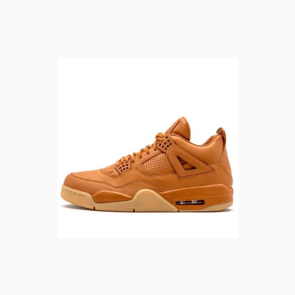 Air Jordan 4 Nike Retro Premium Wheat Tênis de Basquete Masculino Marrom | JD-731MU