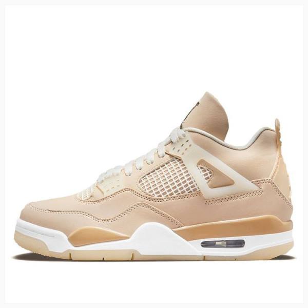 Air Jordan 4 Nike Retro Shimmer Tênis de Basquete Feminino Bege | JD-103ZF