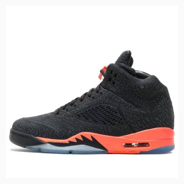 Air Jordan 5 Nike 3LAB5 Infrared Tênis de Basquete Masculino Pretas Laranja | JD-865SP