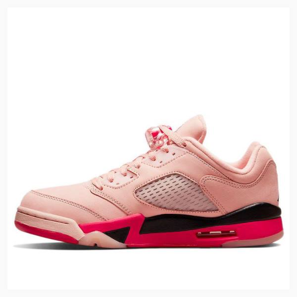 Air Jordan 5 Nike Retro Low Arctic Tênis Feminino Rosa Vermelhas | JD-451KZ