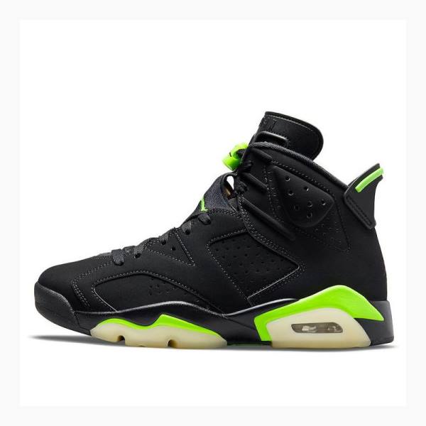 Air Jordan 6 Nike Retro Electric Tênis de Basquete Masculino Pretas Verdes | JD-759KD