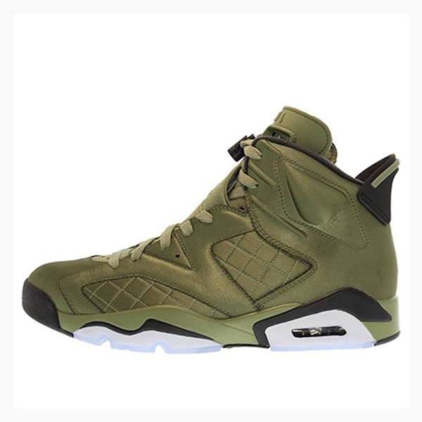 Air Jordan 6 Nike Retro Pinnacle Flight Jacket – Palm Tênis de Basquete Masculino Verdes | JD-245MG