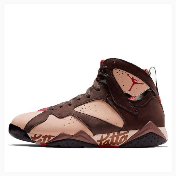 Air Jordan 7 Nike Retro Patta - Shimmer Tênis de Basquete Masculino Marrom | JD-325IE