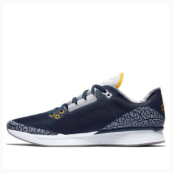 Air Jordan 8 Nike 8 Racer Michigan Tênis De Corrida Masculino Azul Marinho | JD-453LY