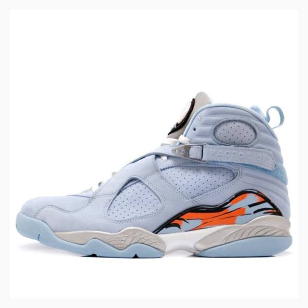 Air Jordan 8 Nike Retro \'Ice Blue\' Tênis de Basquete Feminino Azuis | JD-594EN