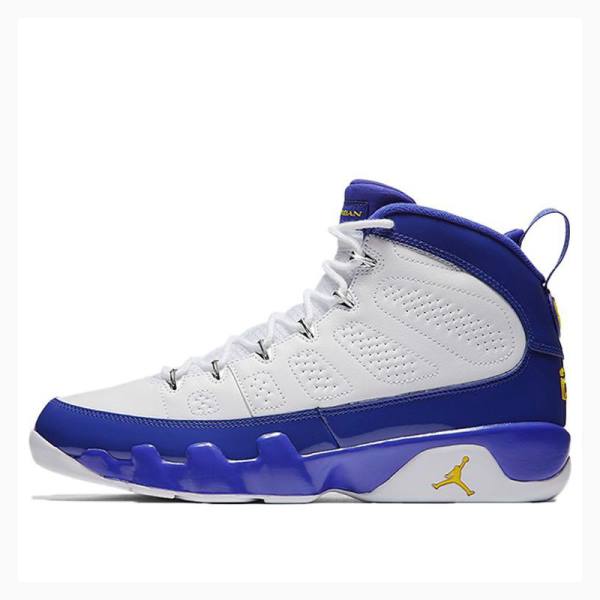 Air Jordan 9 Nike Retro Kobe Bryant Tênis de Basquete Masculino Branco Azuis | JD-420UY