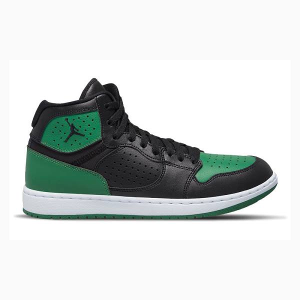 Air Jordan Nike Access Tênis de Basquete Masculino Pretas Verdes | JD-315CK