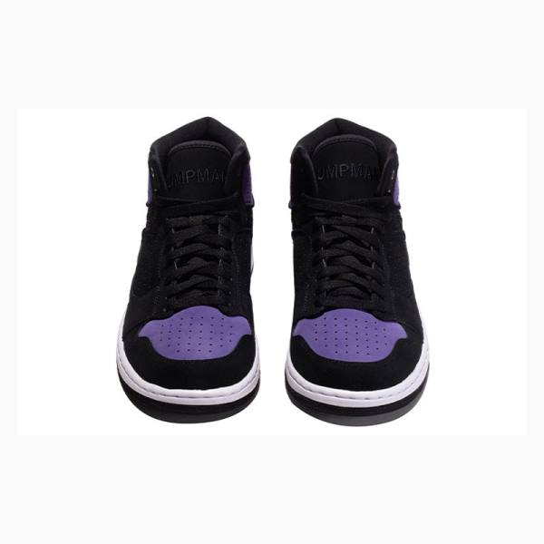 Air Jordan Nike Access Tênis de Basquete Masculino Roxo Pretas | JD-549YB