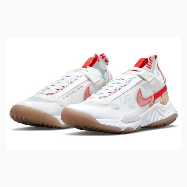 Air Jordan Nike Delta Breathe HABANERO Tênis De Corrida Feminino Branco Vermelhas | JD-230OK