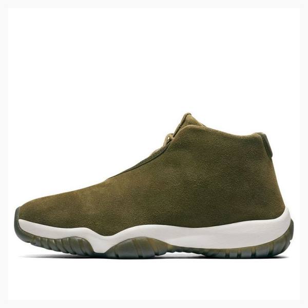 Air Jordan Nike Future Camurça – Lona Tênis de Basquete Feminino Verde Oliva | JD-520PX