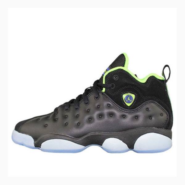 Air Jordan Nike Jumpman Team II Tênis de Basquete Feminino Pretas Verdes | JD-064WZ