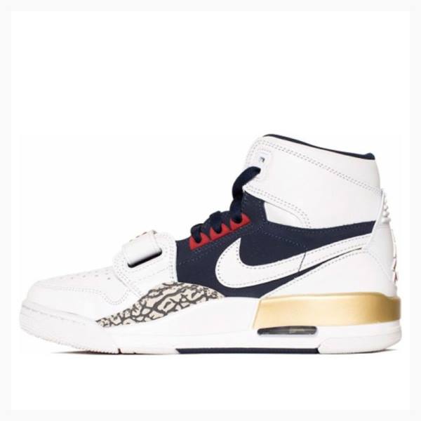 Air Jordan Nike Legacy 312 Dream Team Tênis de Basquete Masculino Branco Azul Marinho | JD-930KE