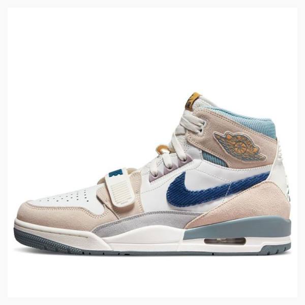 Air Jordan Nike Legacy 312 High Tênis de Basquete Masculino Bege Azuis | JD-619SW