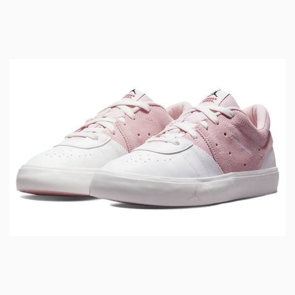 Air Jordan Nike Series ES Atmosphere Tênis Feminino Branco Rosa | JD-186RM