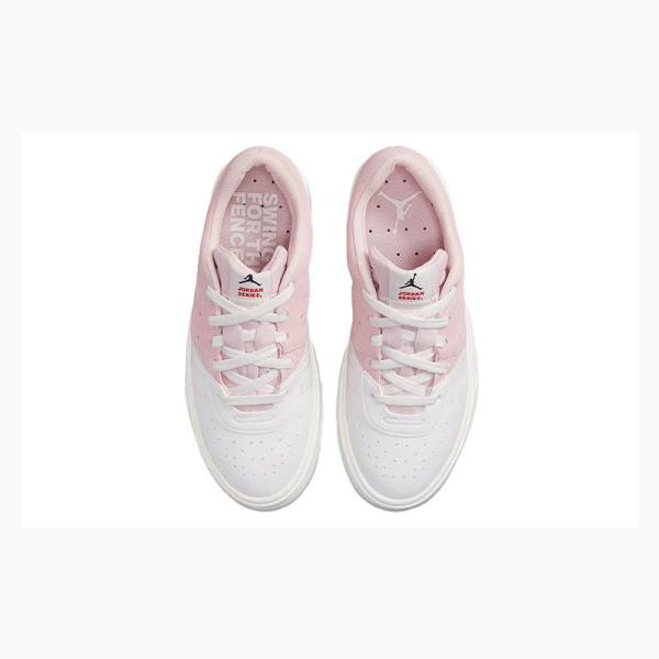 Air Jordan Nike Series ES Atmosphere Tênis Feminino Branco Rosa | JD-186RM