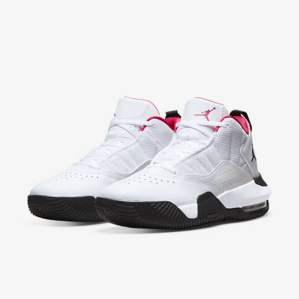 Air Jordan Nike Stay Loyal Tênis Masculino Branco Pretas Rosa | NK371LQF