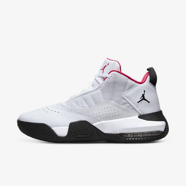 Air Jordan Nike Stay Loyal Tênis Masculino Branco Pretas Rosa | NK371LQF