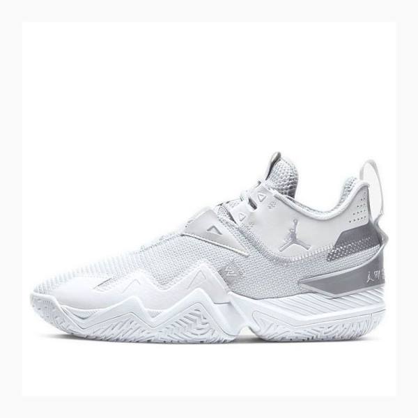 Air Jordan Nike Westbrook One Take Tênis de Basquete Feminino Branco Cinzentas | JD-504WI