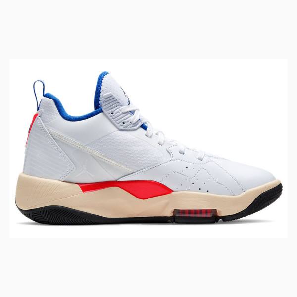 Air Jordan Nike Zoom 92 Ultramarine Tênis de Basquete Feminino Branco Azuis Vermelhas | JD-874YN