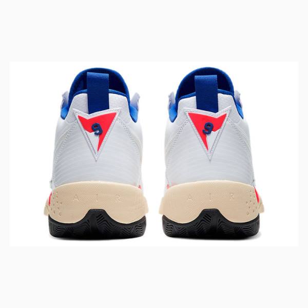 Air Jordan Nike Zoom 92 Ultramarine Tênis de Basquete Feminino Branco Azuis Vermelhas | JD-874YN